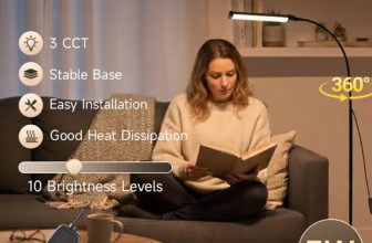 Modern dimmable gooseneck LED floor lamp