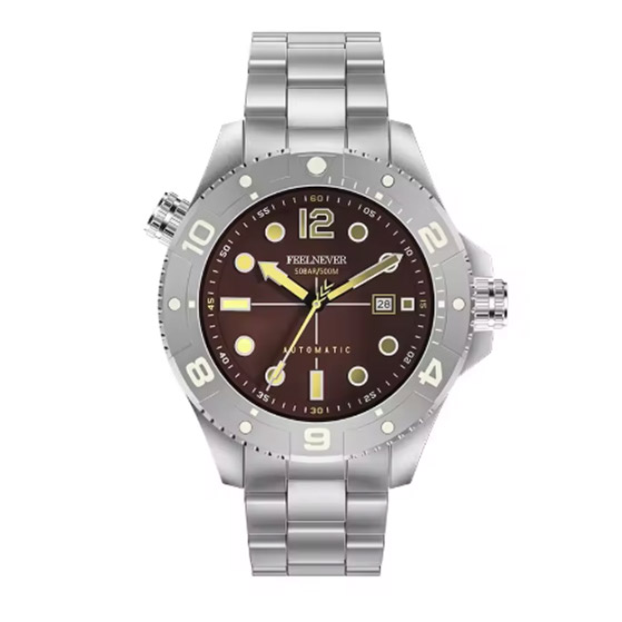 LIGE luxury men's business quartz watch - LIGE logo on dial
