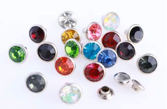 100 Sets 6 8mm Crystal AB Rivets Rhinestone Studs