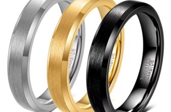 4 6 8mm Tungsten Brushed Steel Couple Wedding Ring