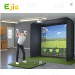 Custom Size Golf Simulator Enclosure Hitting Screen Tent