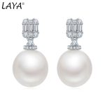 LAYA 925 sterling silver pearl earrings