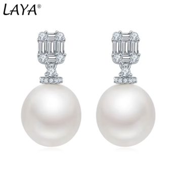 LAYA 925 sterling silver pearl earrings