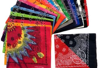 Hip Hop 100% Cotton Paisley Bandana Square Scarf