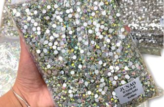 JUNAO Crystal AB Flatback Rhinestones