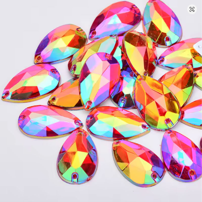 Large Crystal Sewing Drop Rhinestones