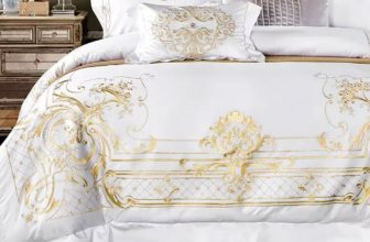 Luxury Egyptian Cotton Gold Embroidery Palace Bedding Set