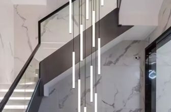 Modern LED Spiral Staircase Pendant Chandelier Nordic Luxury
