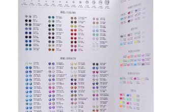 QIIY Rhinestone Color Chart 150+ Colors Guide