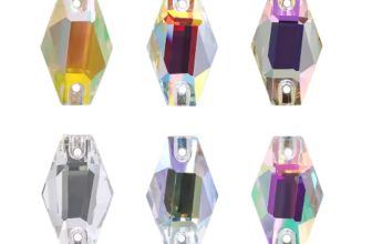 QIYI Vase-Shaped Glass Sew-On Rhinestones