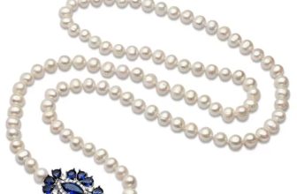 Real Natural Freshwater White Long Pearl Necklace Gift