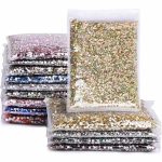 Bulk glass flatback rhinestones crystals