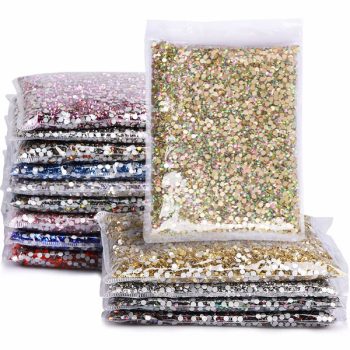 Bulk glass flatback rhinestones crystals
