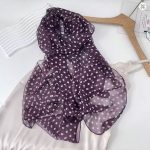 Small Dots Chiffon Bandana Scarf Summer Sunscreen Hijab