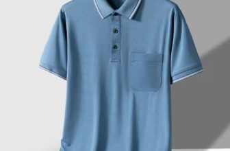 TFETTERS Men’s Anti-Wrinkle Polo with Pocket Design