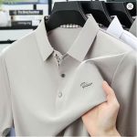 TFETTERS Mulberry Silk Summer T-shirt Men Anti Wrinkle