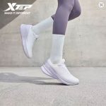 Xtep Women Cotton Shoes Synthetic Leather Walking Sneakers