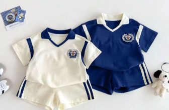 2025 Boys College Style Letter T-shirt Shorts Set
