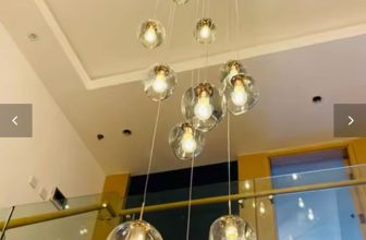 2026 Spiral Staircase Crystal Ball Long Chandelier