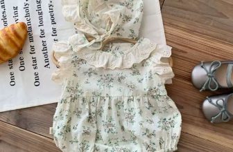 Cute Flower Baby Girl Bodysuit 98% Cotton 0-24M