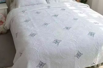 Pure Cotton Quilted Embroidery Bedspread Coverlet Set