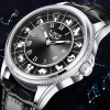 LIGE 2025 Constellation Dial Luxury Men's Quartz Watch
