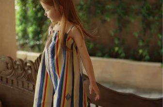 2024 Kids Striped Sling Overalls Summer Outfit 2-7Y