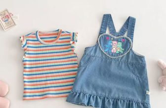 2025 Girls Rainbow Striped Tank Top Summer Casual