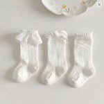 3 Pairs Lace Ruffle Princess Kids Mesh Socks