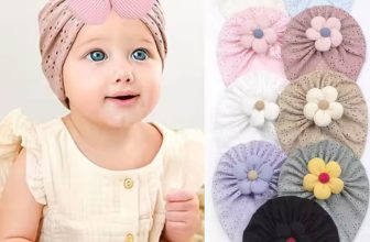 3D Flower Cotton Infant Turban Hat Breathable Summer