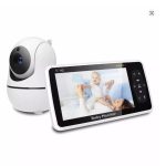 5 Inch Video Baby Monitor 4X Zoom 22Hrs Battery
