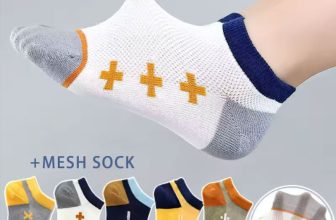 5 Pairs Cotton Mesh Short Socks Kids 3-8 Years