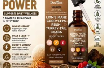 Docteat 5-Mushroom Liquid Drops Berry 30 Servings