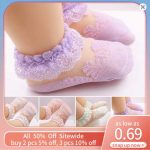 Girls’ Lace Ruffle Breathable Summer Princess Dress Socks