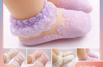 Girls’ Lace Ruffle Breathable Summer Princess Dress Socks