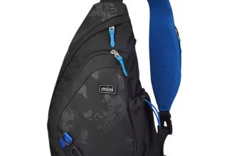 Mixi One Shoulder Chest Bag Men Travel Black