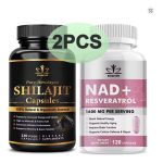 NAD+ Resveratrol Shilajit Cellular Energy Brain Support