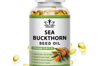 Organic Omega-7 Sea Buckthorn Oil Capsules 60ct