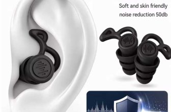 Reusable Silicone Sleep Earplugs with 50dB Noise Reduction