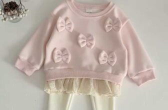 Baby-Girls-Cotton-Bow-Lace-Sweatshirt-Pants-Set