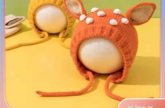 Kids’-Christmas-Elk-Ear-Protection-Knitted-Winter-Beanie-Hat