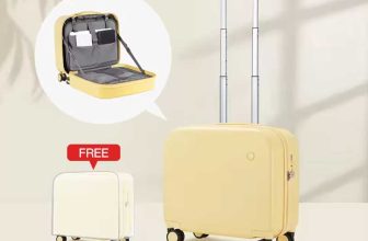 Mixi 16-Inch Lightweight Polycarbonate Carry-On Spinner Suitcase 34L