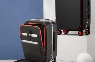 Mixi Aluminum-Frame Hardside Carry-On Spinner Rolling Travel Suitcase