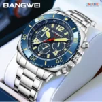 BANGWEI Chronograph Watch Waterproof Watch Luminous Watch Men