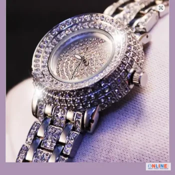 Crystal Watch Quartz Watch Steel Watch Women Luxury