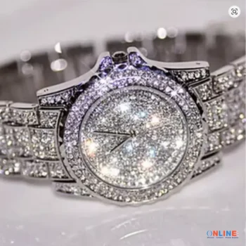 Crystal Watch Steel Watch Quartz Watch Women Luxury