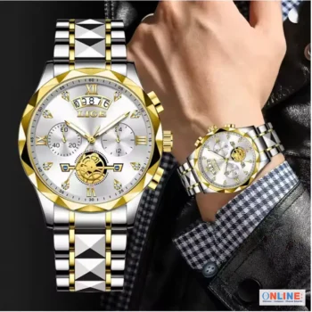 LIGE Quartz Watch Sports Watch Luminous Watch Men