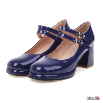 Mary Janes Block Heels Large Size Women Pumps