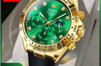 OLEVS Quartz Watch Moon Phase Luminous Watch Men