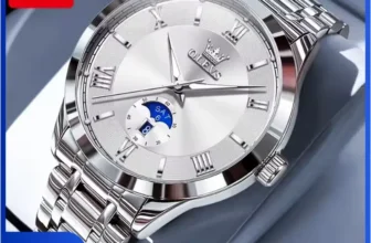 OLEVS Quartz Watch Stainless Steel Day Date Men